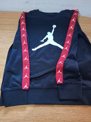 Conjunto Chándal Jordan Niño Negro y rojo, 