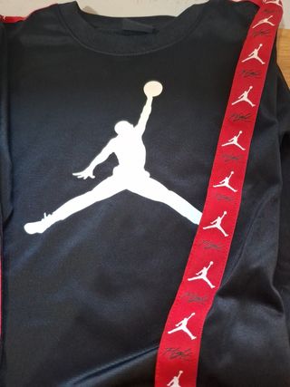 Conjunto Chándal Jordan Niño Negro y rojo, 