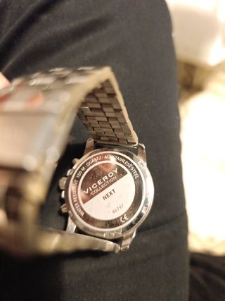 Reloj Viceroy Cronógrafo Plata y Rojo
