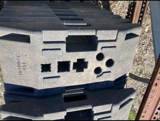 Pies de goma para señalización y vallas