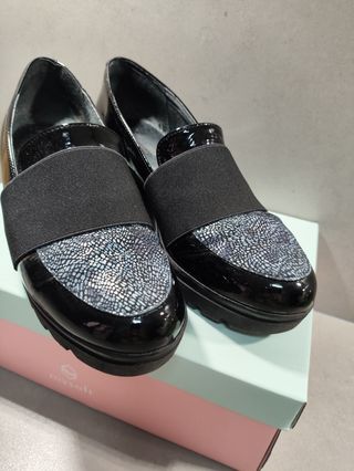 Zapatos de piel negros
