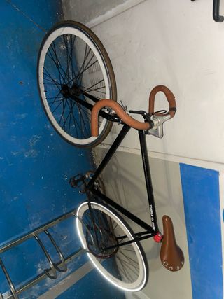 Bicicleta Fixie Tekila Bikes Negra y Marrón 