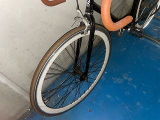 Bicicleta Fixie Tekila Bikes Negra y Marrón 