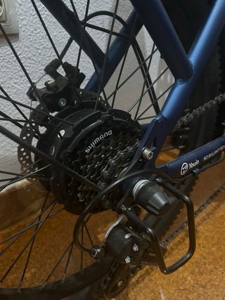 Bicicleta Eléctrica Plegable Azul