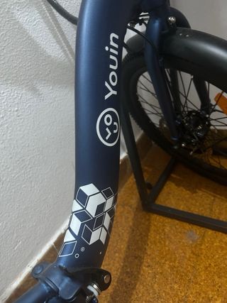 Bicicleta Eléctrica Plegable Azul