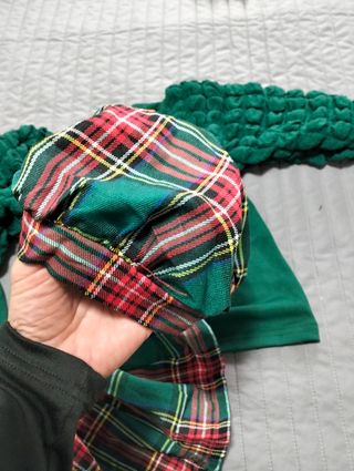 Completo bimba verde tartan