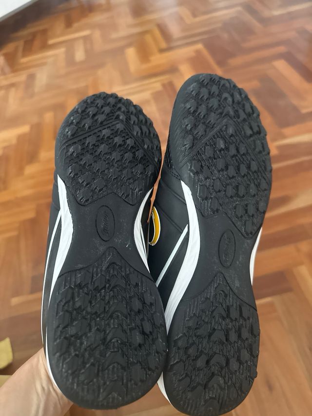 Zapatillas Fútbol Senda Niño/Hombre Negro/Blanco