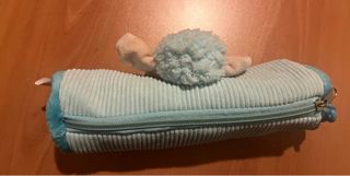 Astuccio peluche pecora azzurra