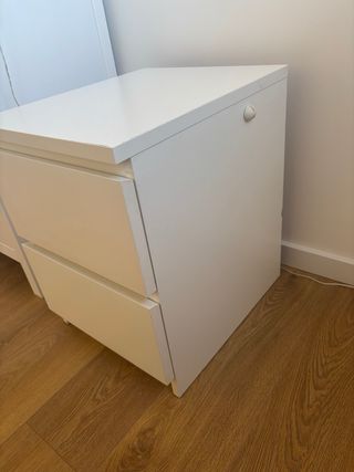 Comodino IKEA MALM bianco