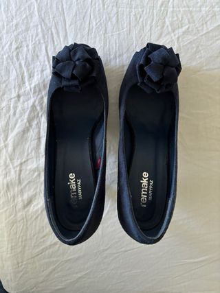 Zapatos de tacón azul marino talla 38