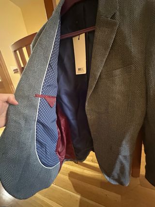 Americana Selected Homme Gris Talla M