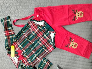 Completo Bambino Tartan e Renna