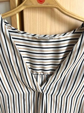 Blusa Rayas Stradivarius Talla XL