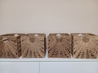 Cajas de mimbre (4 unidades) 10€ cada una