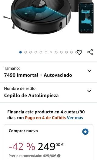 Cecotec Robot Aspirador Conga 7490 Immortal Home