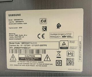TV Samsung 55” QLED 4K