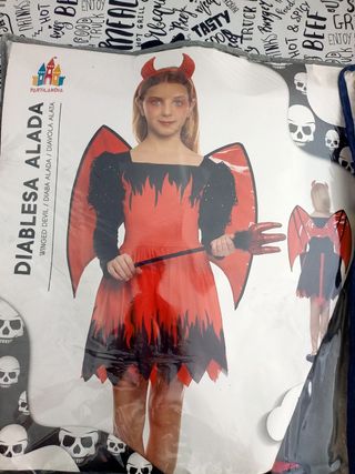 Disfraz Demonia Niña Talla 7