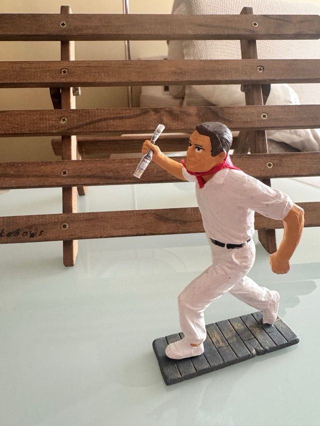 Barrera y corredor de madera