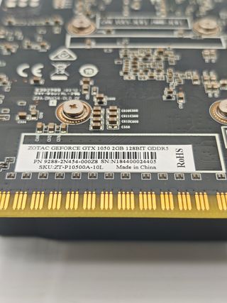 Tarjeta Gráfica Zotac GTX 1050 2GB
