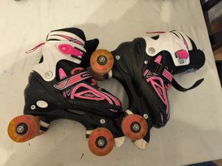 Patines Apollo Ruedas Niña Rosa/Negro