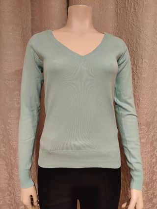 Jersey Zara Turquesa Talla S