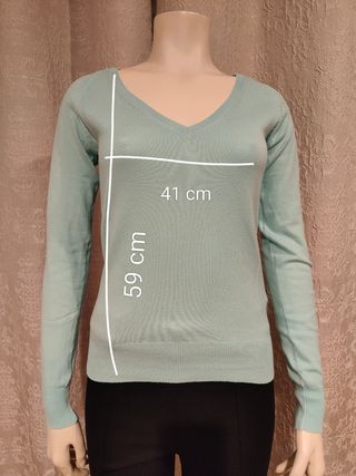 Jersey Zara Turquesa Talla S