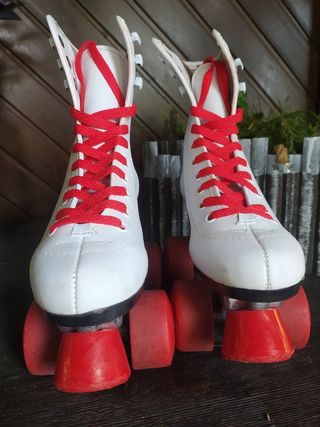 Patines infantiles blancos 4 ruedas