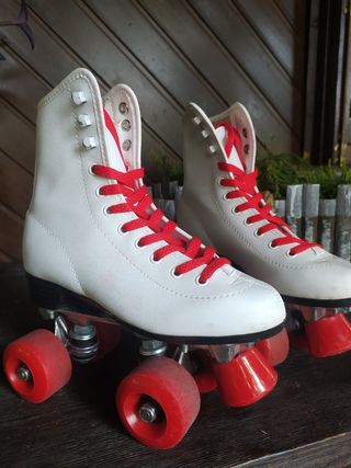 Patines infantiles blancos 4 ruedas