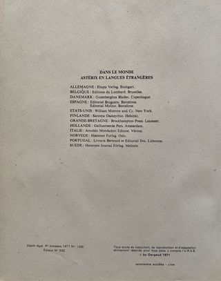 4 Tebeos cómic antiguos Astérix&Obelis en francés