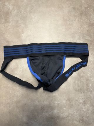 Jockstrap Talla M Negro/Azul