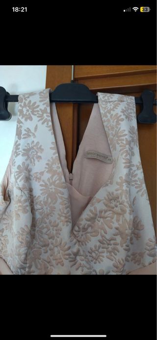 Abito elegante donna beige/oro