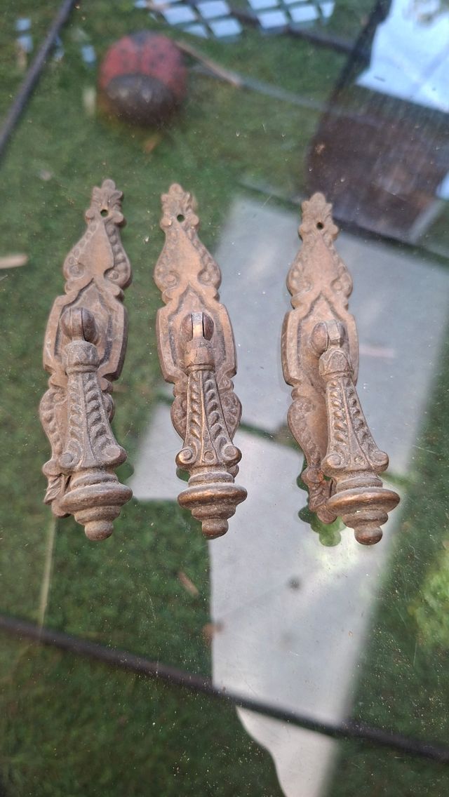 Maniglie/maniglie in bronzo antico