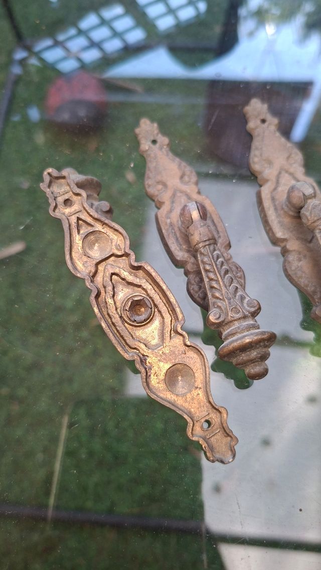 Maniglie/maniglie in bronzo antico