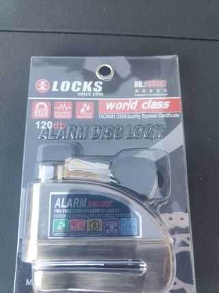 Candado Disco Freno con Alarma 120db