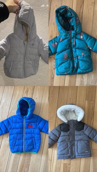 Lotto 3 cappotti per bambini