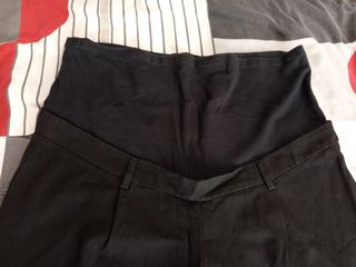 Pantalón negro poliéster embarazada