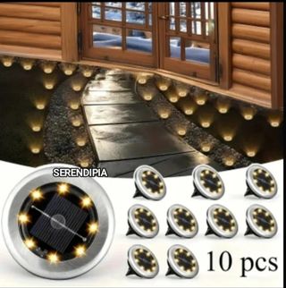 10 LUCES SOLARES PARA JARDÍN.