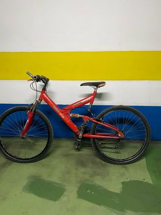 Bicicleta de montaña juvenil doble suspensión
