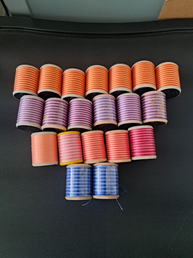 Lote 20 Bobinas Hilo Bordar Máquina