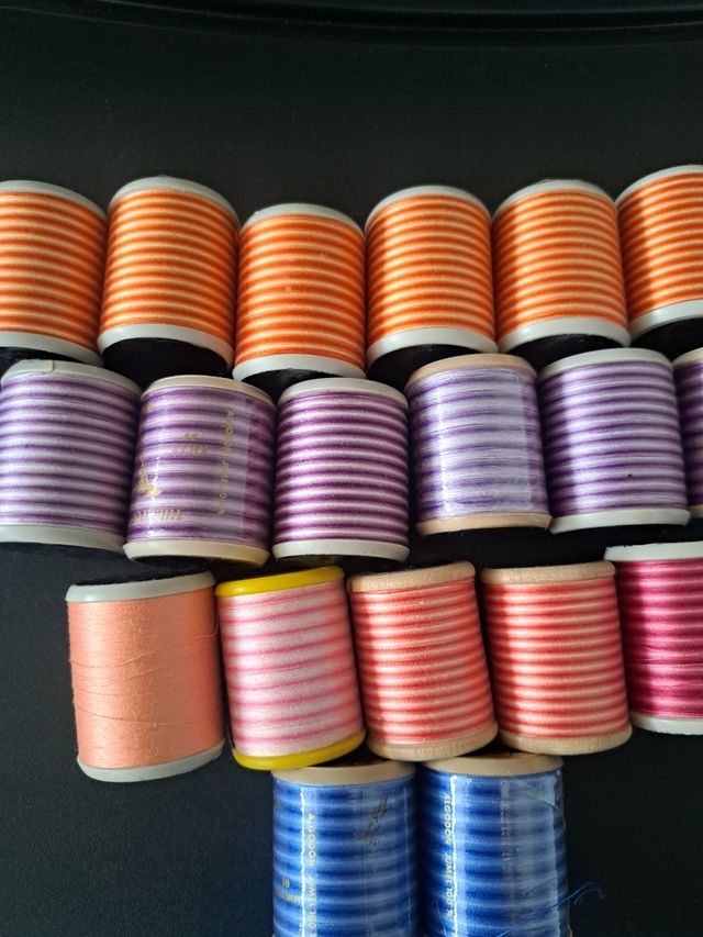 Lote 20 Bobinas Hilo Bordar Máquina