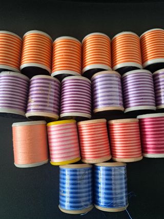 Lote 20 Bobinas Hilo Bordar Máquina