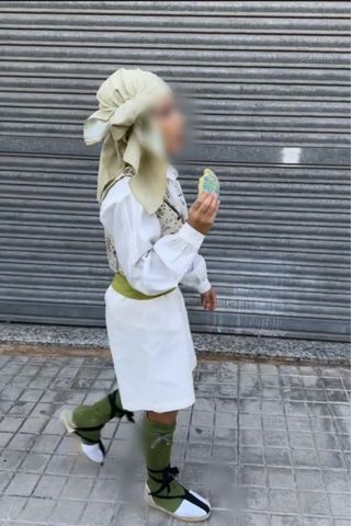 Traje Fallero Niño Verde y Blanco
