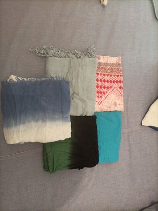 Lote de 6 pañuelos de tela