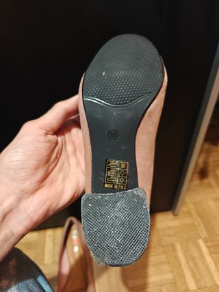 Zapatos de tacón rosa