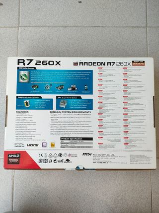 Tarjeta Gráfica MSI R7 260X 2GB GDDR5