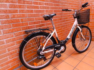 Bicicleta Lombardo Blanca con Cesta