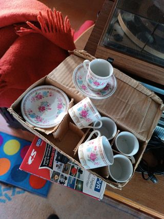 Juego de café de porcelana