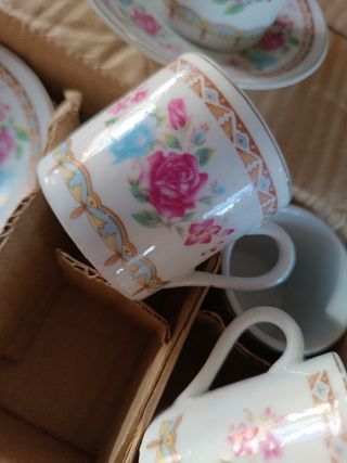 Juego de café de porcelana