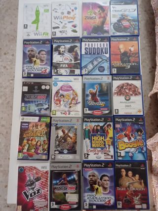 Lote Videojuegos Wii, PS2, PS3, Xbox 360