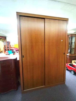 MUEBLE ROPERO 2 PUERTAS CORREDERA MADERA CALIDAD!!
